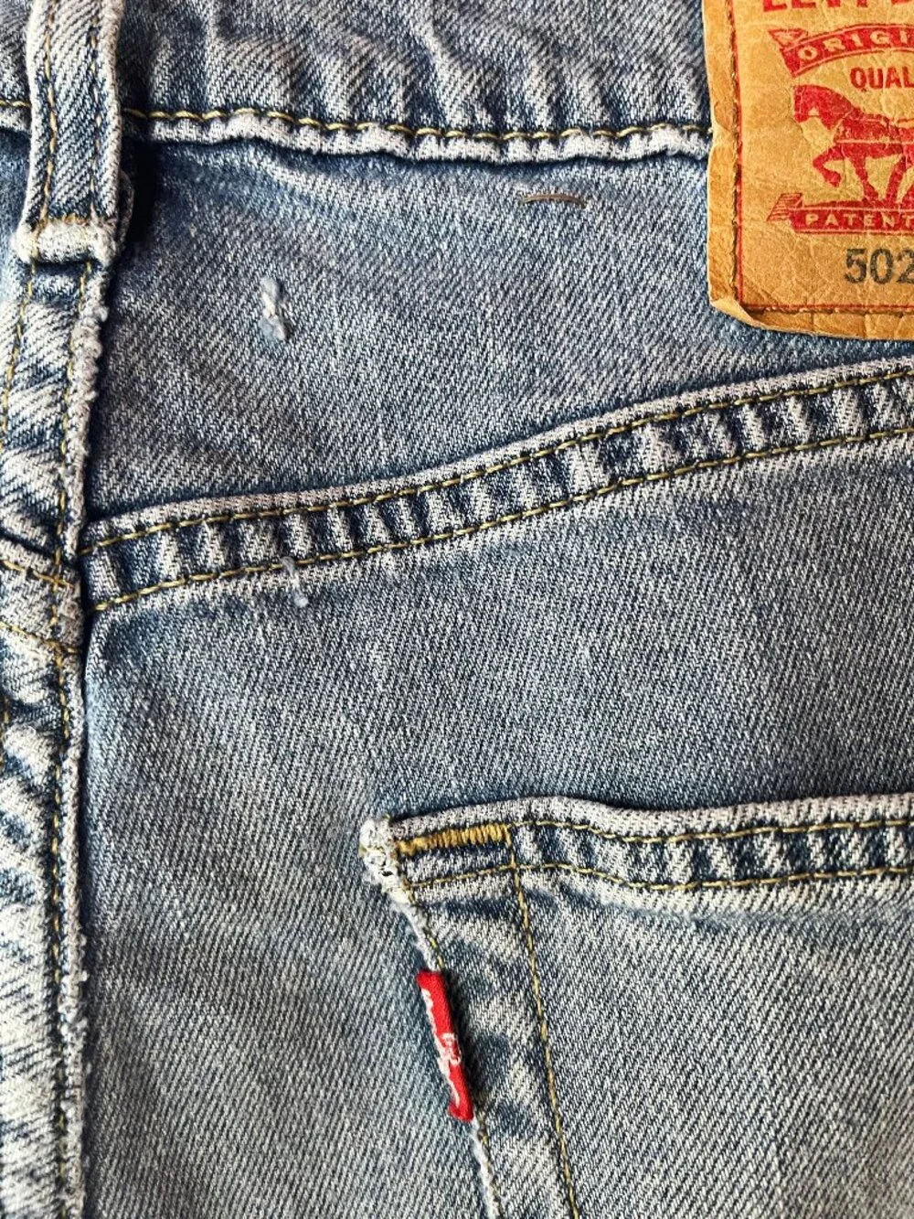 Levi’s 502 Regular Tapered Jeans 32x32 Light Wash Denim Blue WaterLess